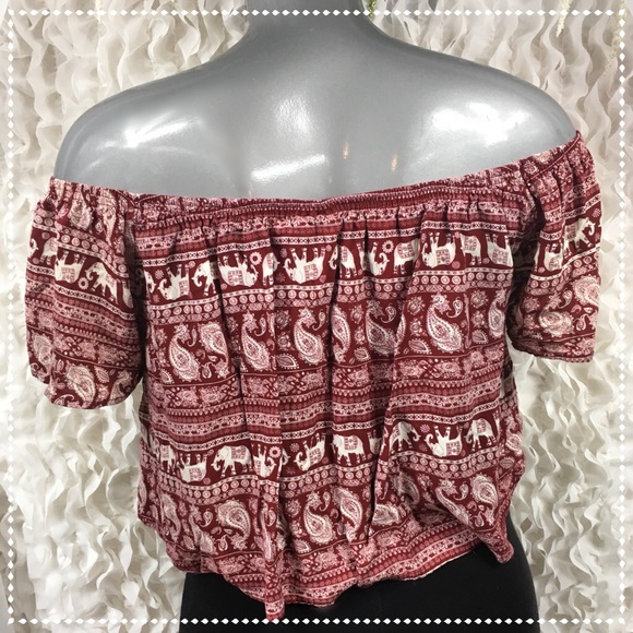 RUE21 | Off Shoulder Boho Crop Top EUC - Picture 4 of 9